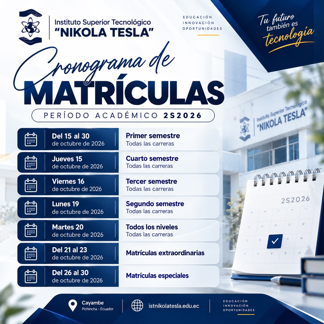 Matrículas abiertas 1