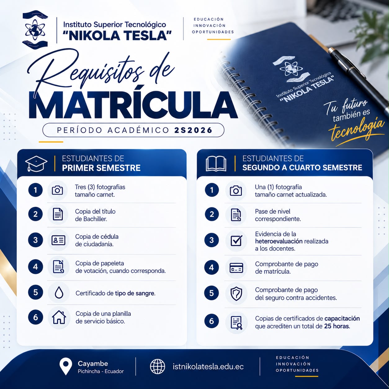Matrículas abiertas 2